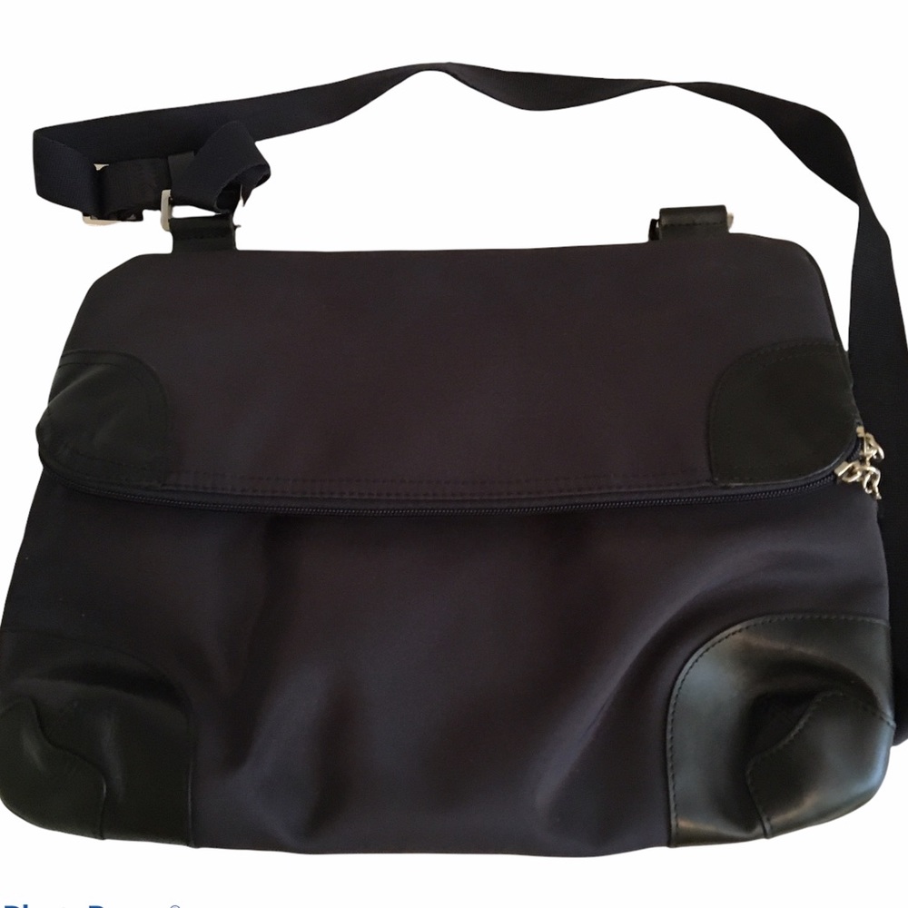 Maxx New York Navy Nylon Satchel NWT